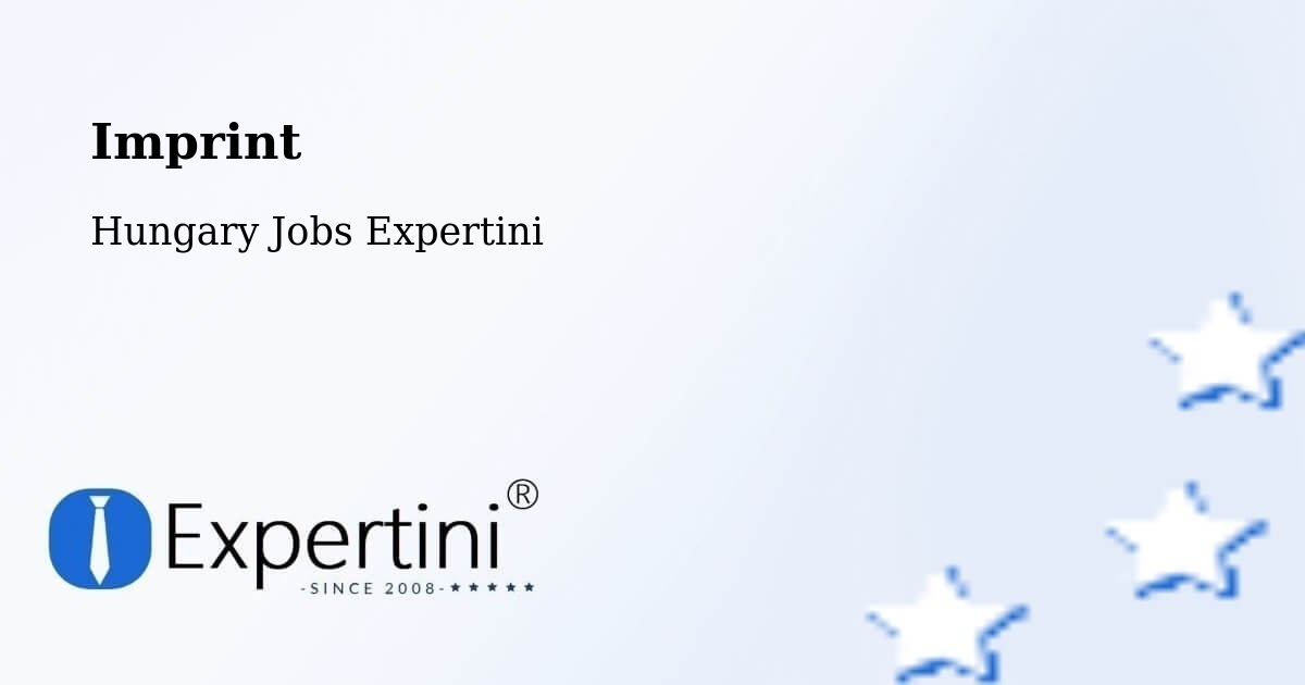 Imprint – Kondoros - Hungary Jobs Expertini