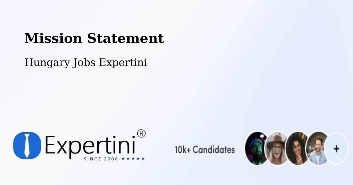 Corporate Mission – Kondoros - Hungary Jobs Expertini